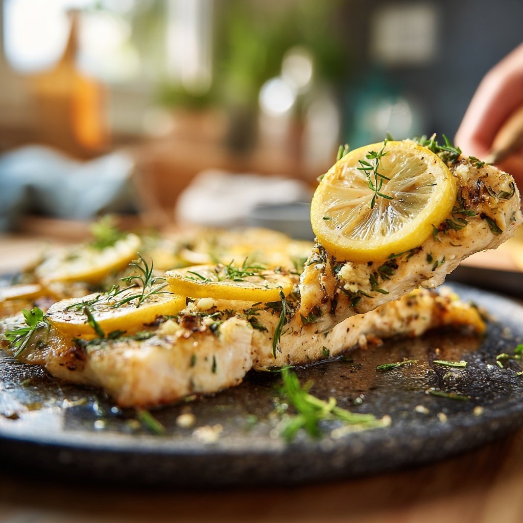 Gesund & Leicht Zitronen-Gegrillter Fisch