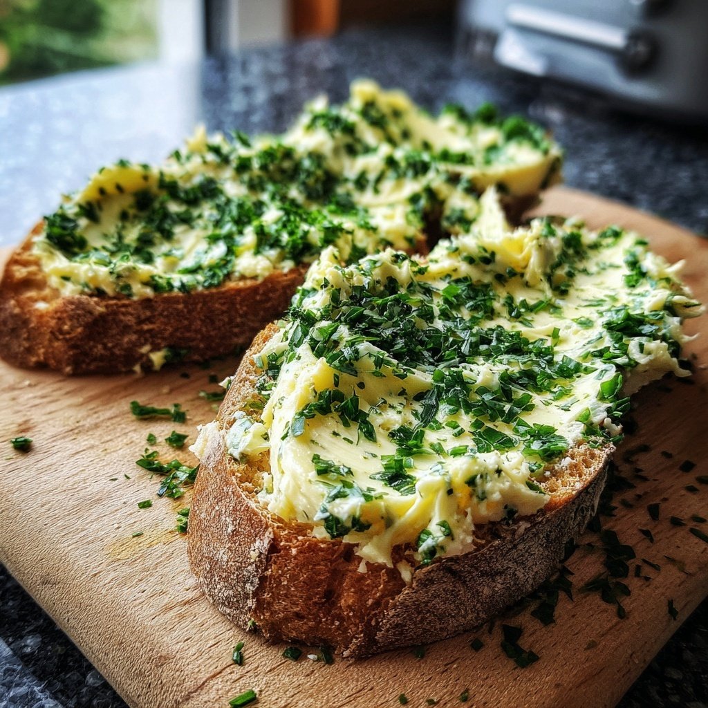 Kräuterbutter Mit Frischen Gartenkräutern