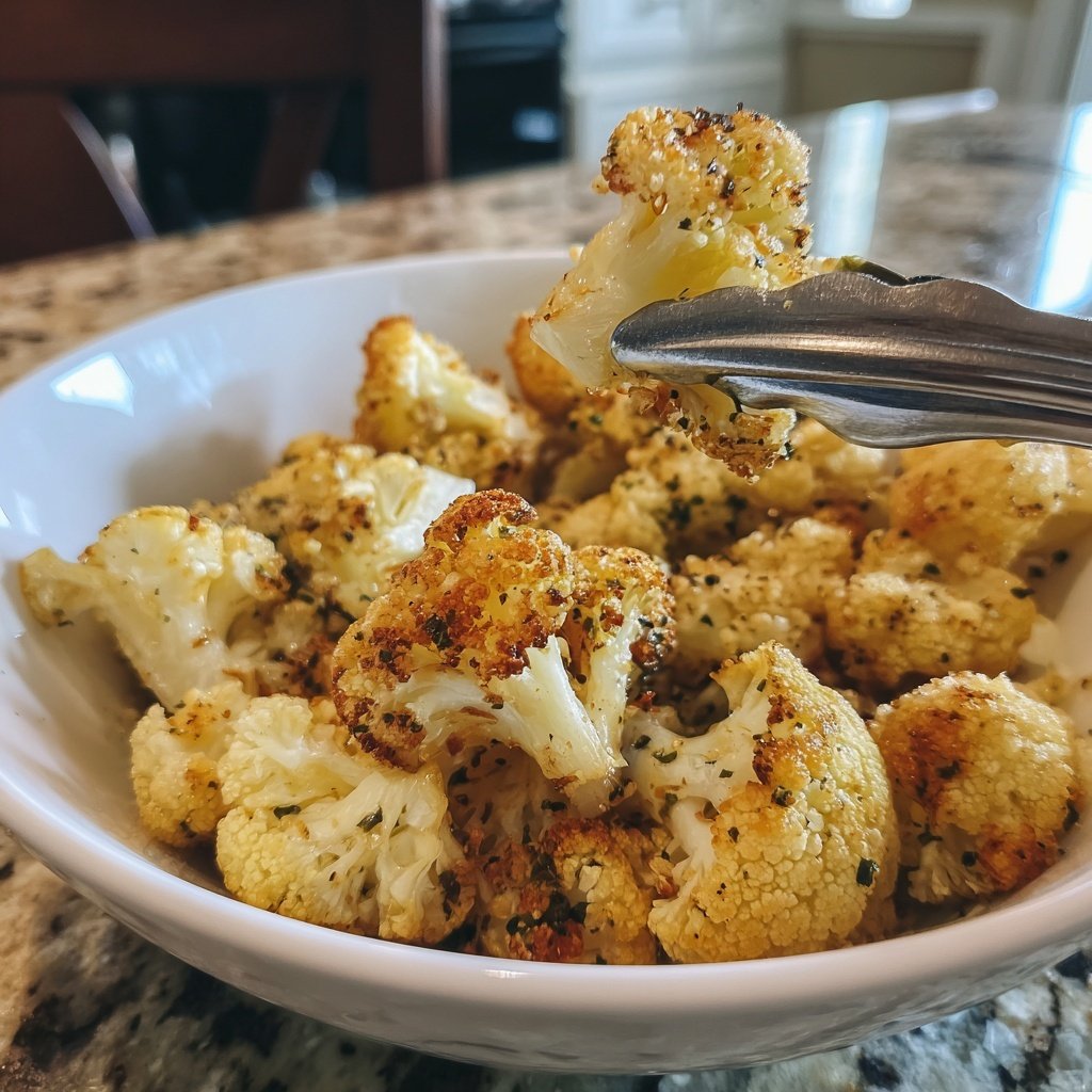 Blumenkohl aus dem Airfryer knusprig