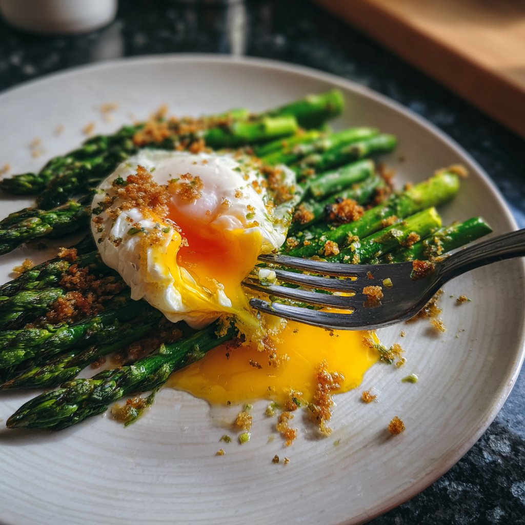 Grüner Spargel Mit Ei