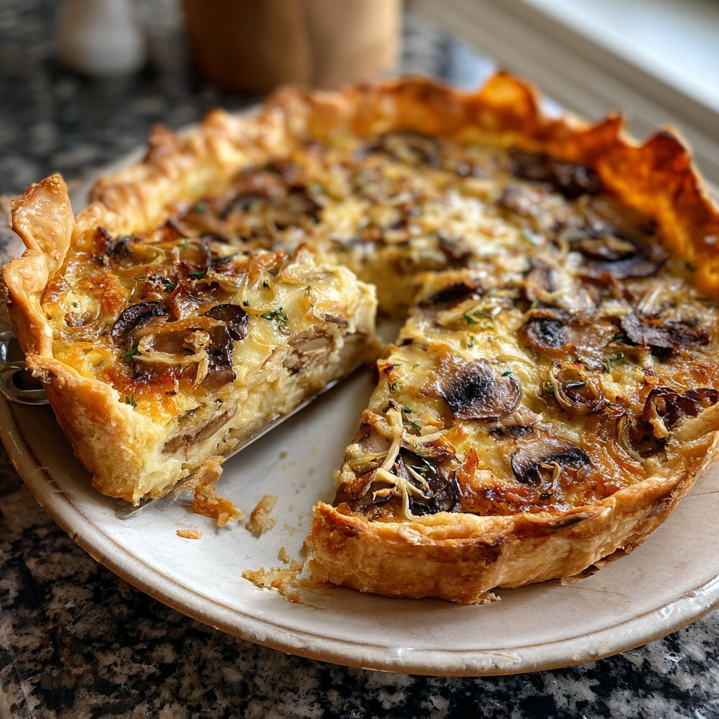 Pilz-Lauch-Quiche