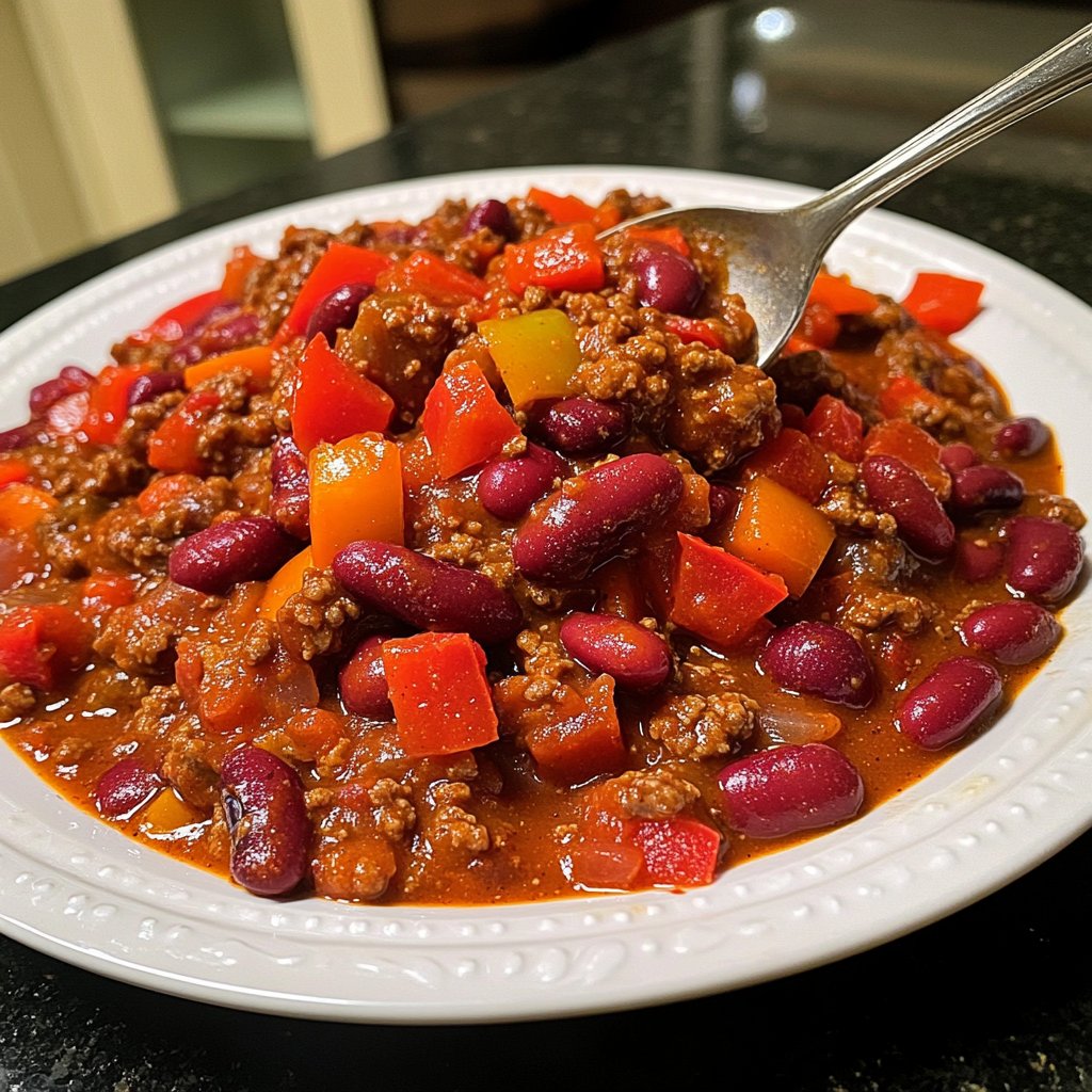 Chili sin Carne mit Paprika