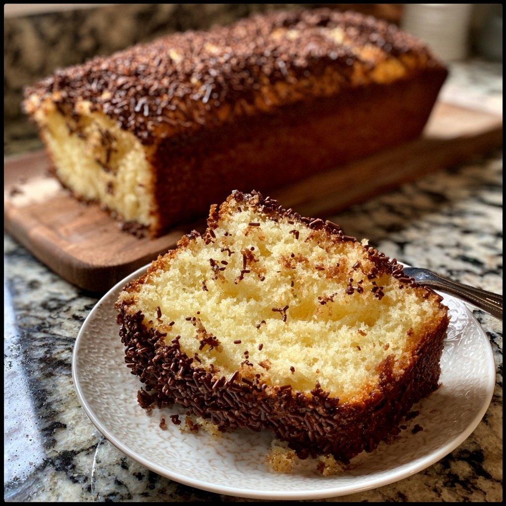 Blechkuchen mit Schokostreuseln