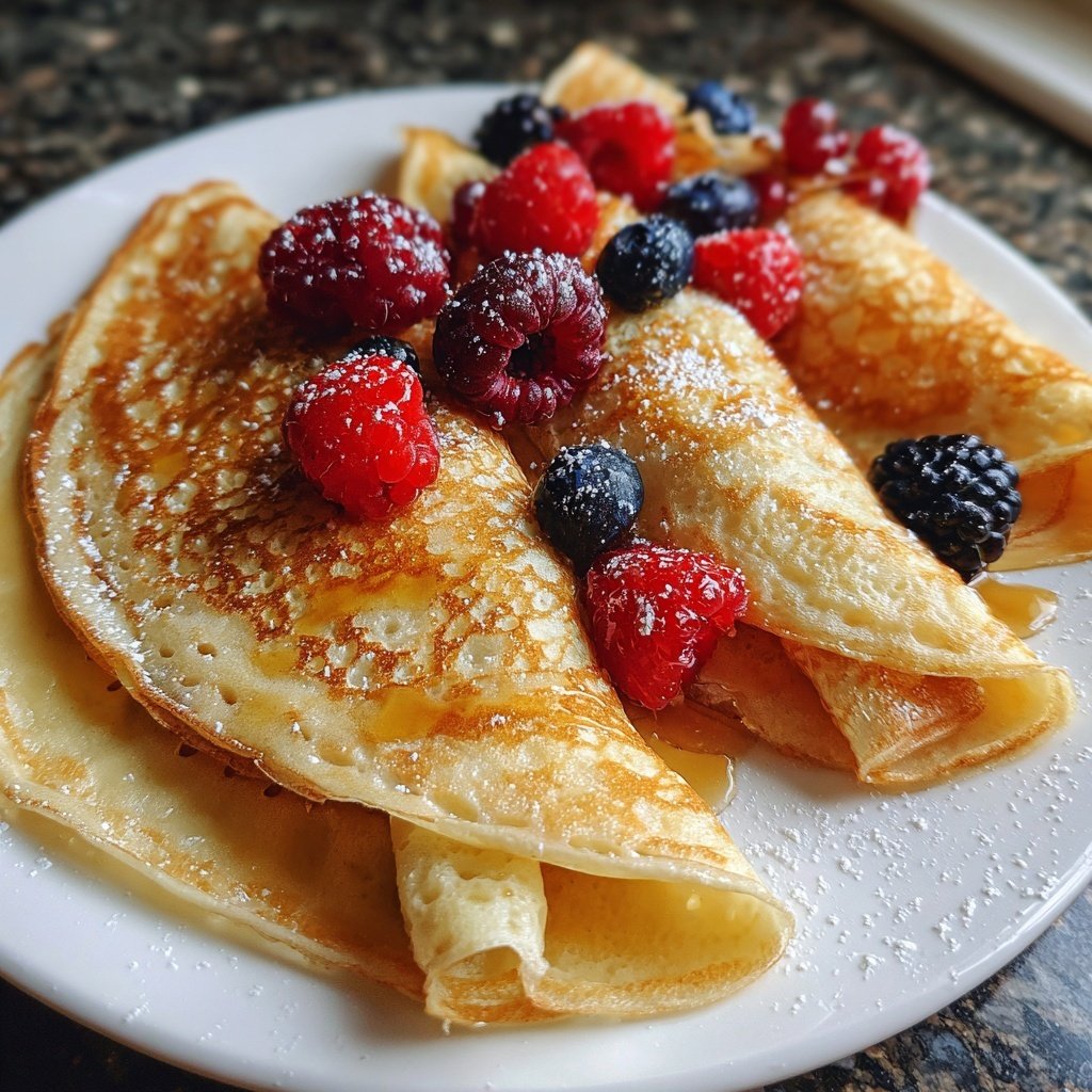 Pfannkuchen dünn ausgebacken