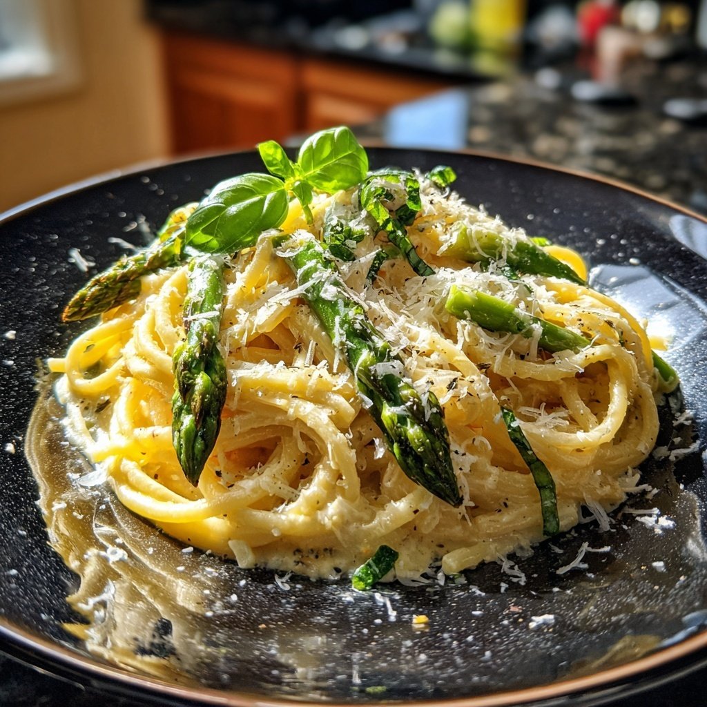Spargel-Pasta cremig