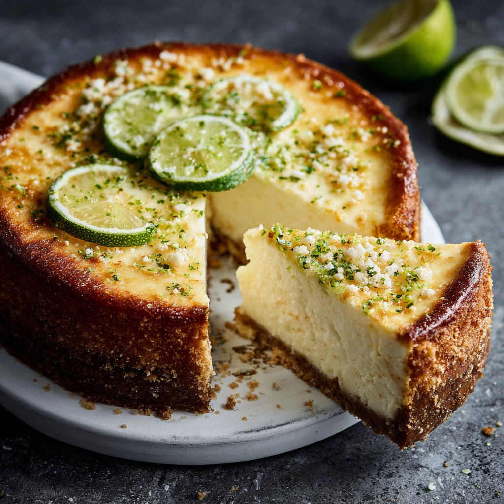Käsekuchen mit Quark und Limette