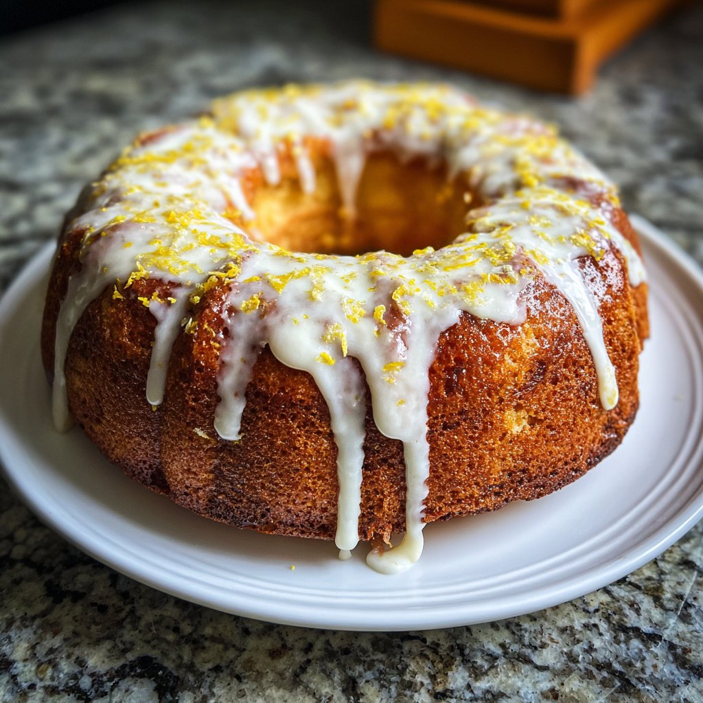 Zitronenkuchen mit Vanillezucker