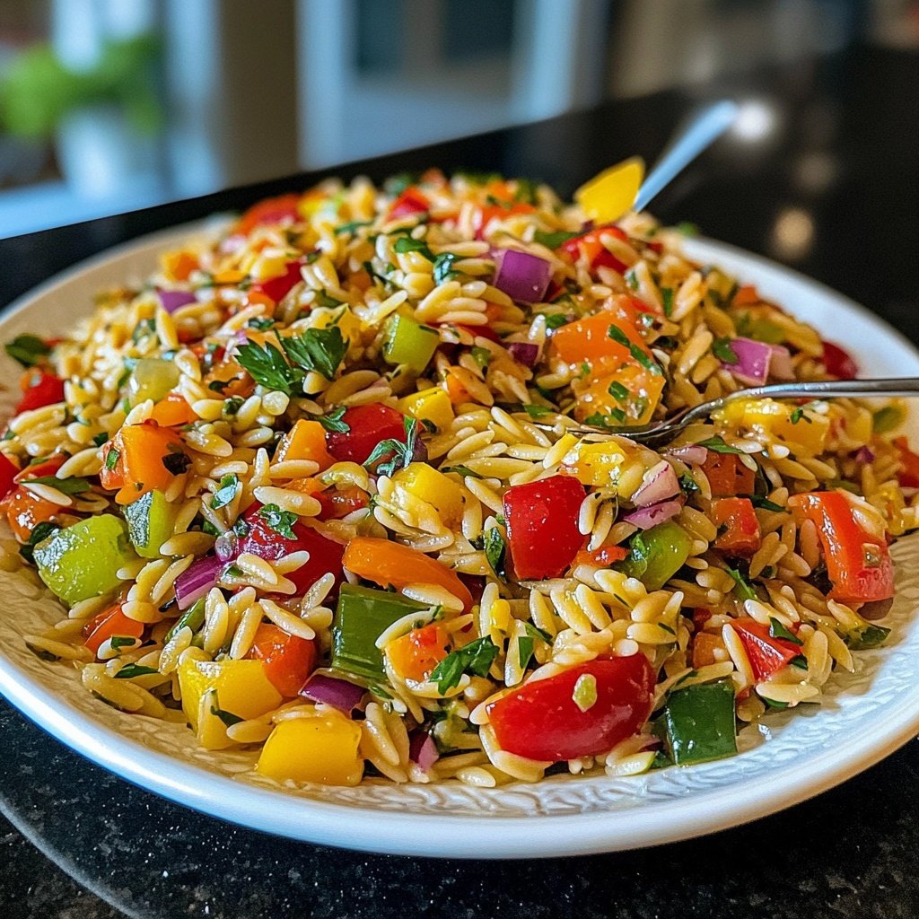 Mediterraner Orzo-Salat nach Omas Rezept