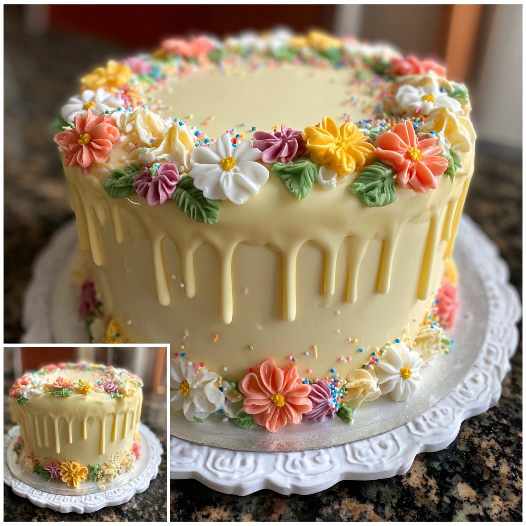 Geburtstagskuchen mit Fondant