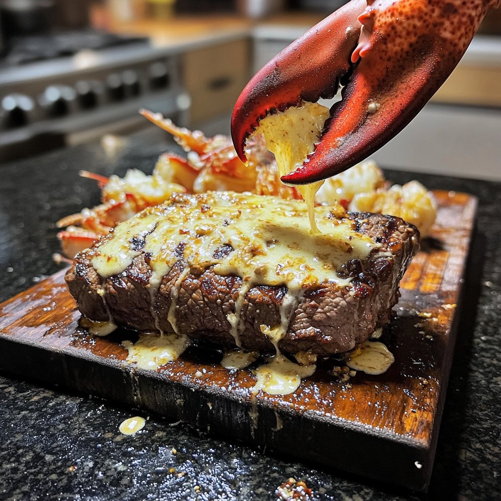 Surf and Turf Abendessen